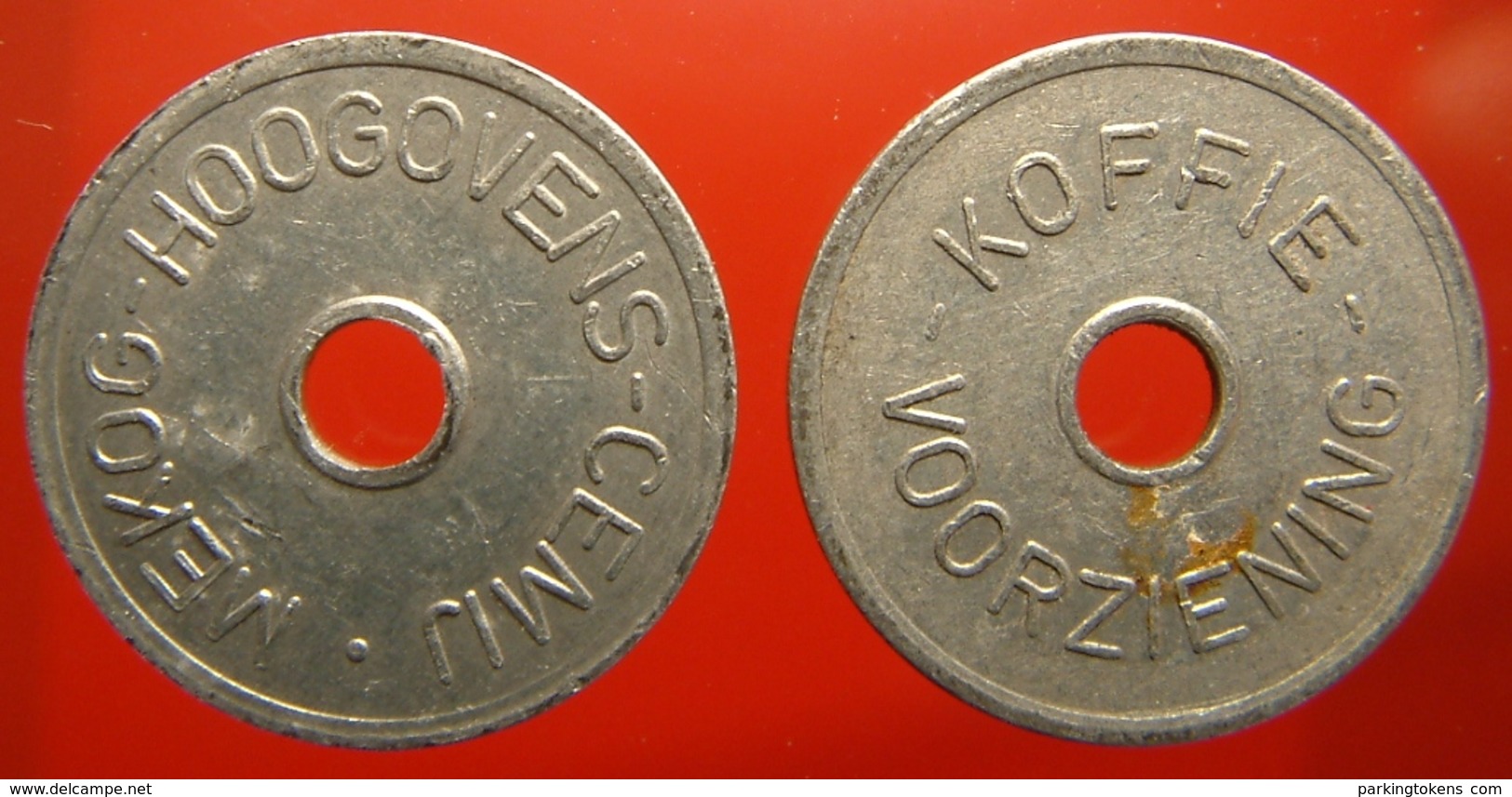 KB285-1 - MEKOG HOOGOVENS CEMIJ - IJmuiden - A 22.0mm - Koffie Machine Penning - Coffee Machine Token - Professionals/Firms