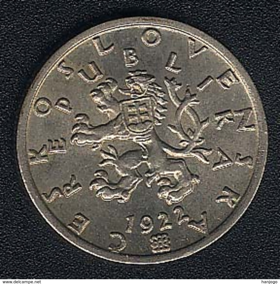 Tschechoslowakei, 50 Haleru 1922, UNC - Tschechoslowakei