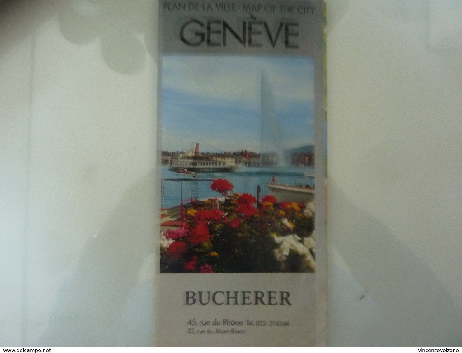 Mappa Pubblicitaria "GENEVE - BUCHERER" Anni '80 - Carte Topografiche