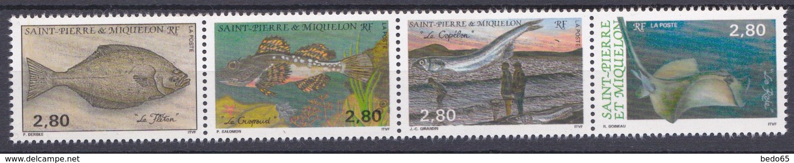 ST PIERRE ET MIQUELON  N° 580 à 583 NEUF** LUXE SANS CHARNIERE / MNH - Neufs