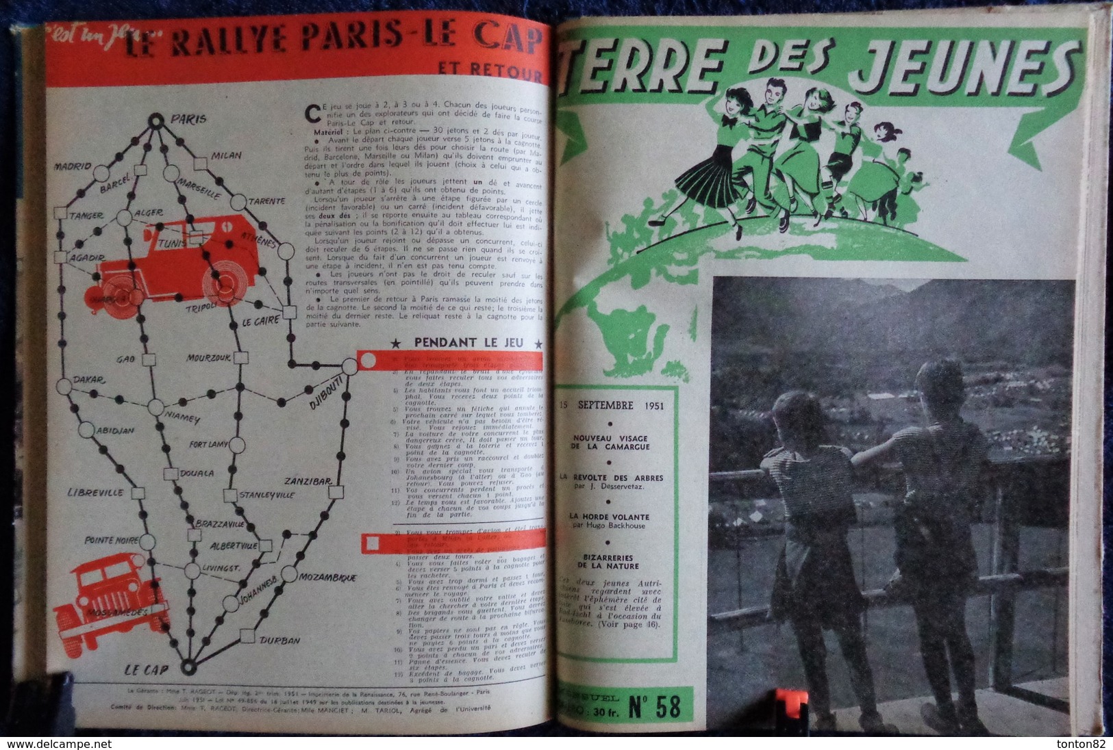 Terre des Jeunes - Album N° III - ( 1951 ) .