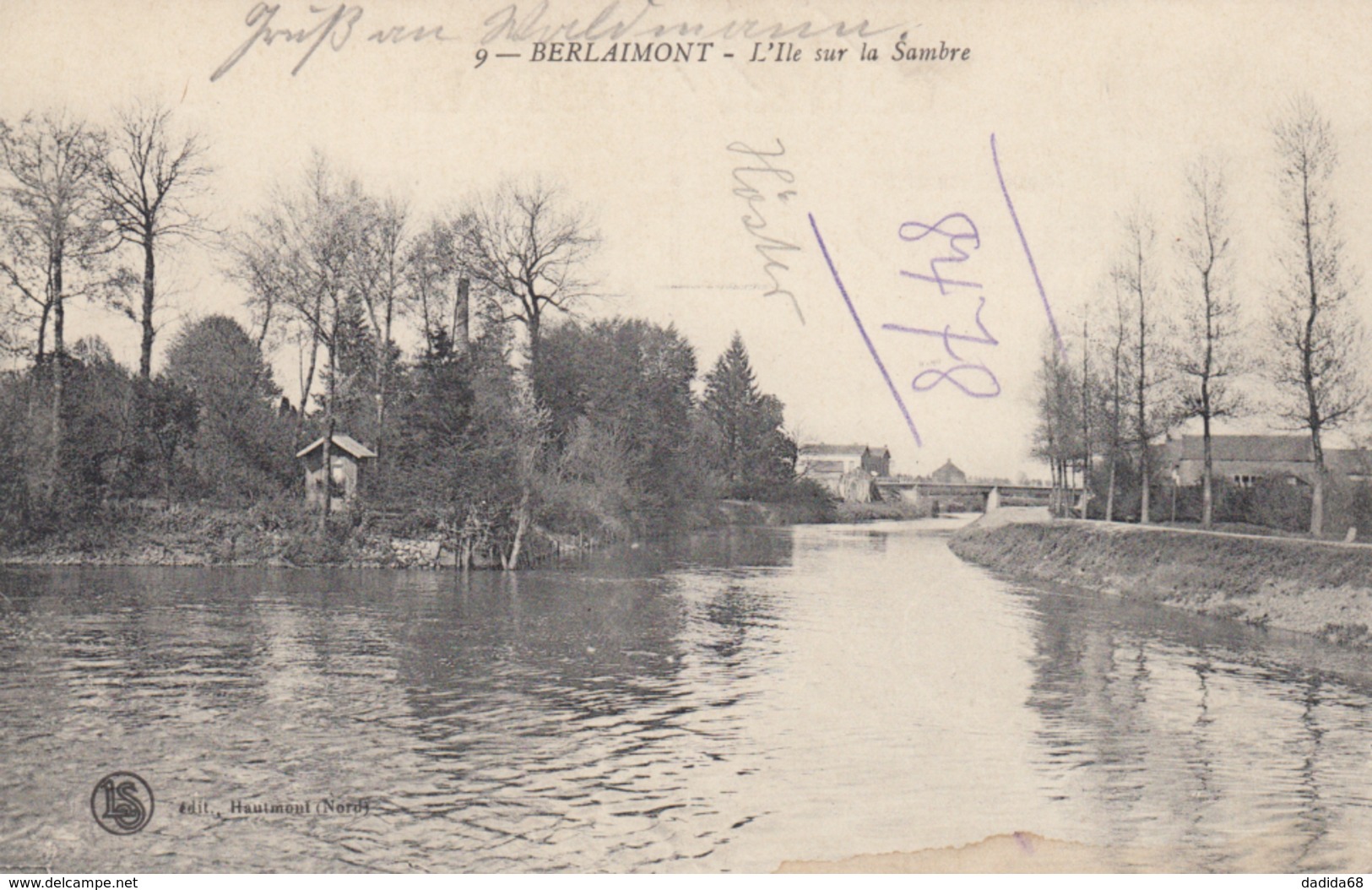 CPA - BERLAIMONT (NORD) - L'ILE SUR LA SAMBRE - Berlaimont