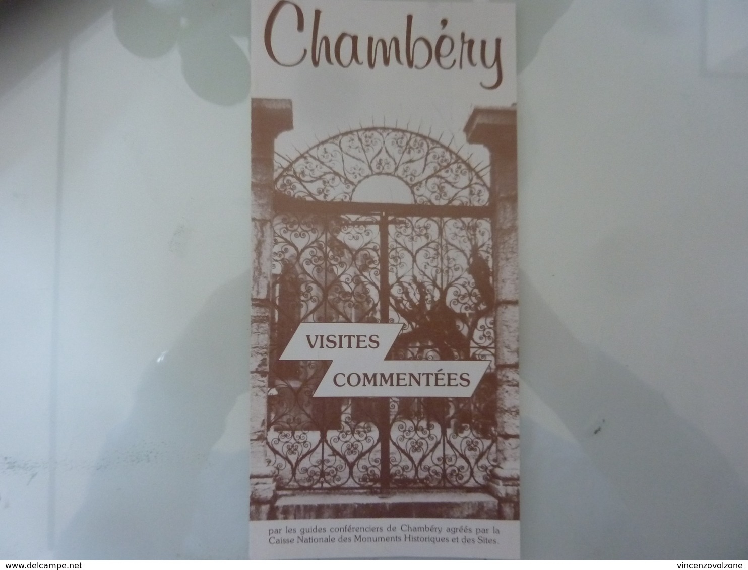 Pieghevole "CHAMBERY VISITES COMMENTEES Maison De Tourisme" Anni '80 - Dépliants Turistici