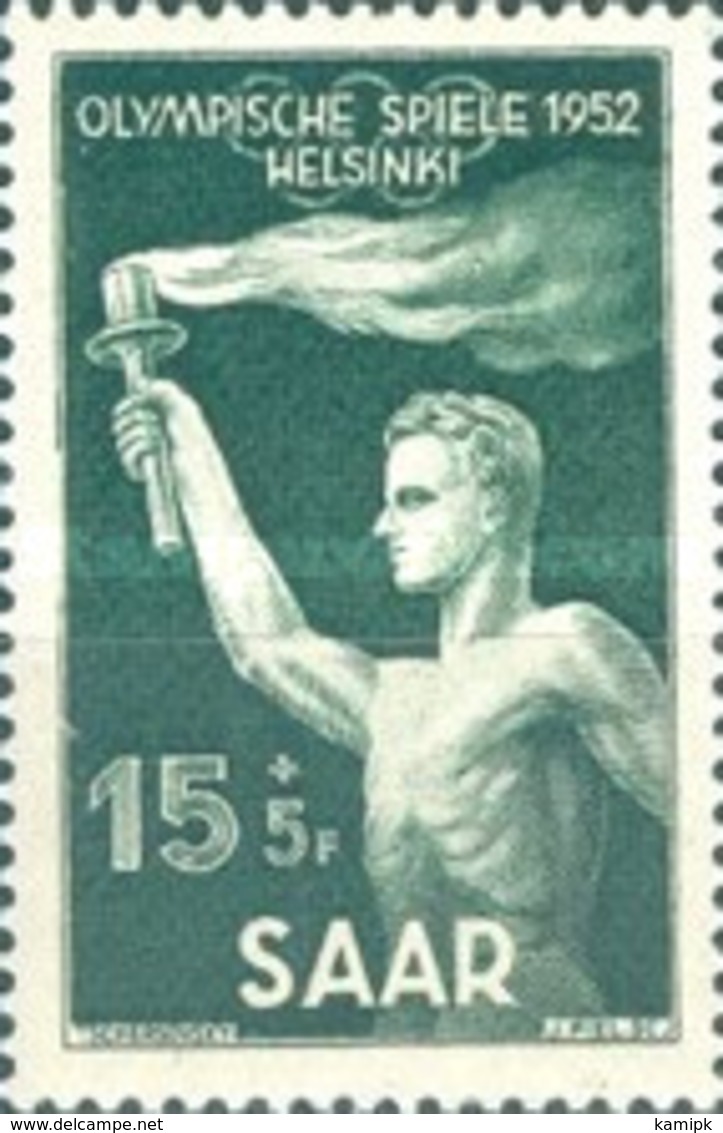 MH STAMPS Saar - Olympic Games - Helsinki, Finland  -1952 - Used Stamps