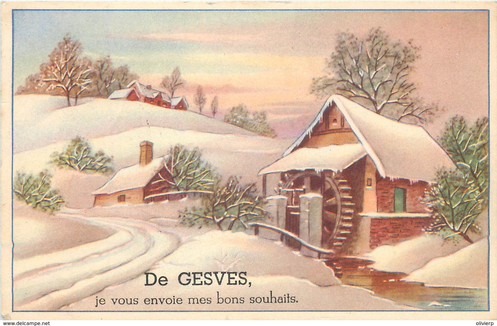 Belgique - Gesves - Fantaisie - De Gesves Je Vous Envoie Mes Bons Souhaits - Gesves