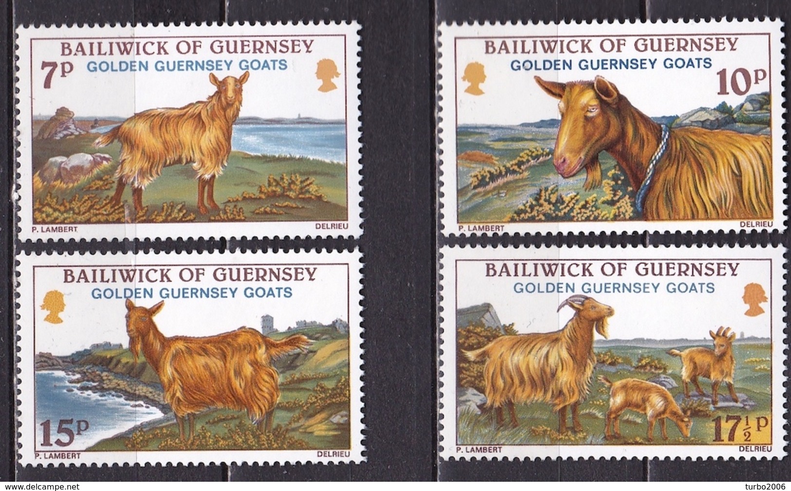 GUERNSEY 1980 Goats Complete MNH Set Mi 209 / 212 - Guernsey