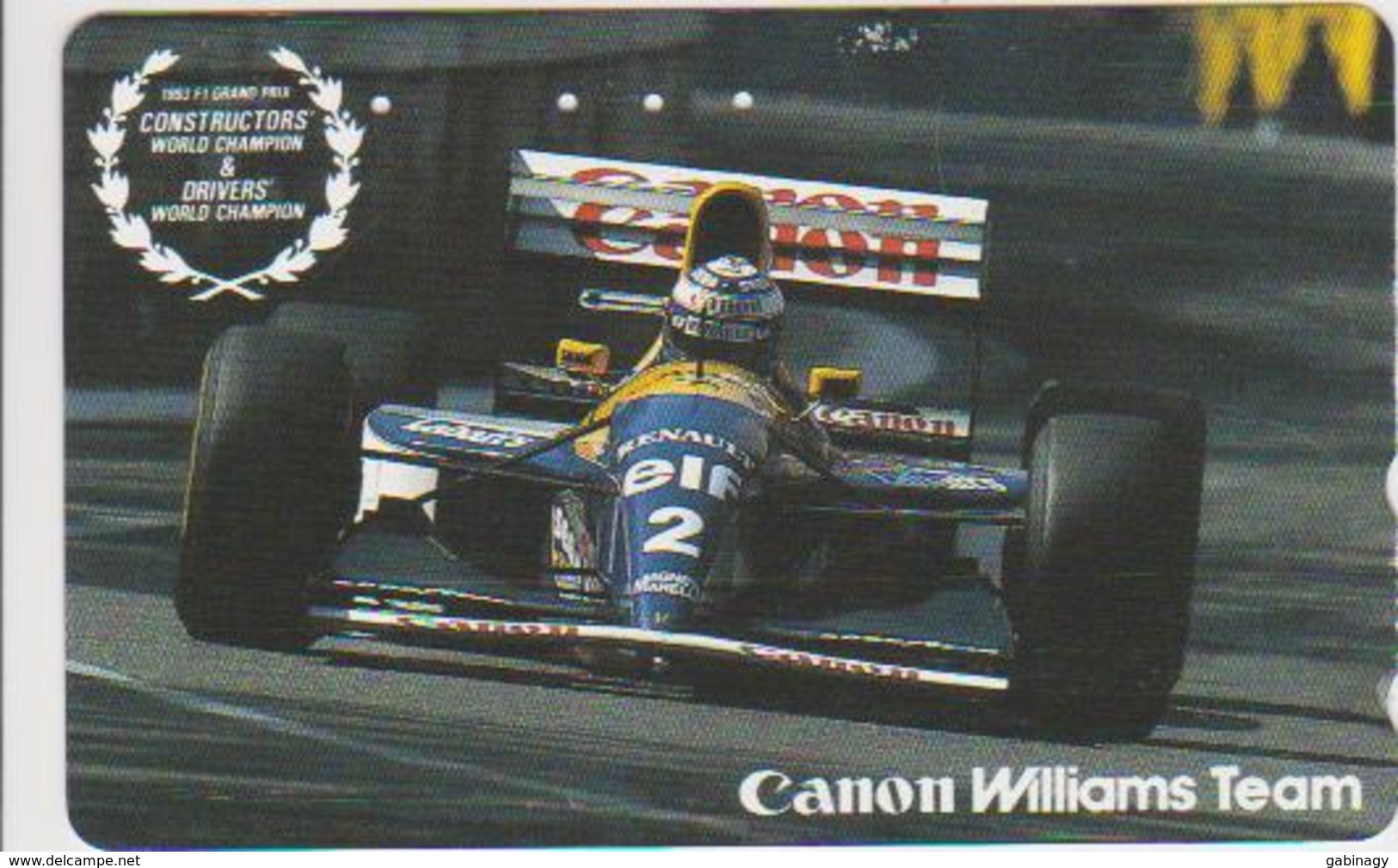 CARS - JAPAN - FORMULA-1-037 - RENAULT - CANON WILLIAMS - Automobili