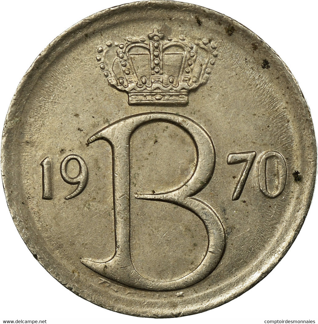 Monnaie, Belgique, 25 Centimes, 1970, Bruxelles, TB+, Copper-nickel, KM:153.1 - 25 Centimes