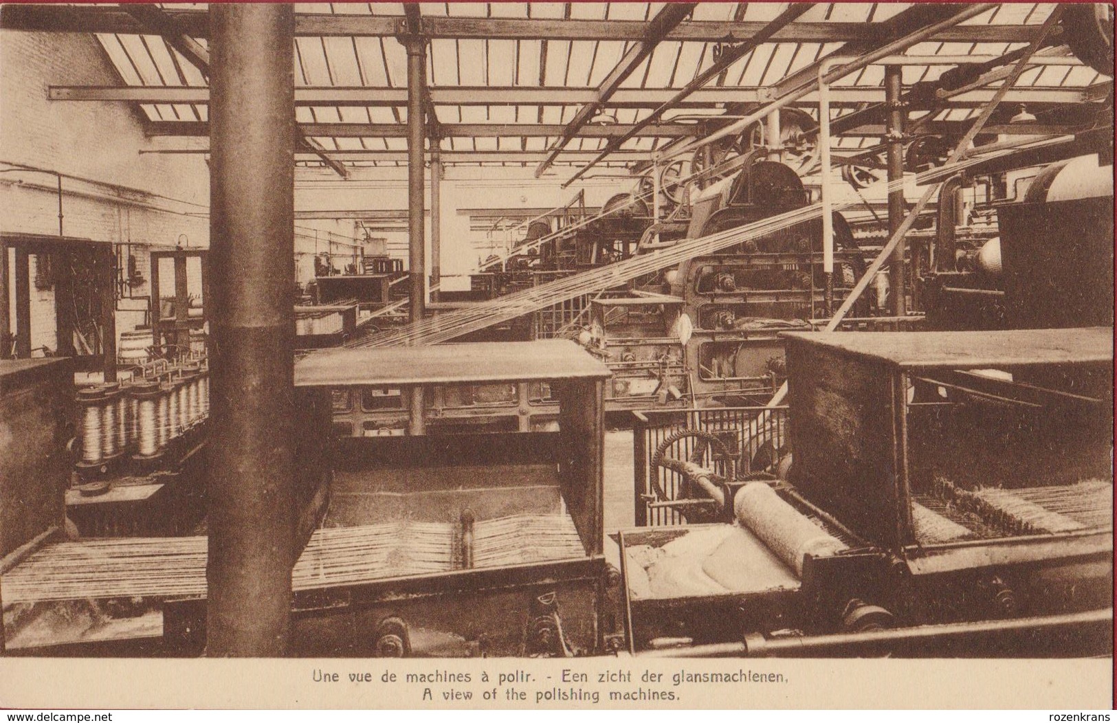 Sint-Gillis-bij-Dendermonde - S.A. Flandria - Een Zicht Der Glansmachienen - Une Vue De Machines - Factory Cotton Mill - Dendermonde