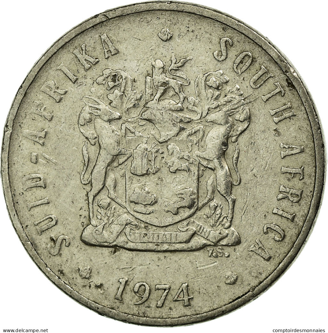 Monnaie, Afrique Du Sud, 5 Cents, 1974, TTB, Nickel, KM:84 - Afrique Du Sud