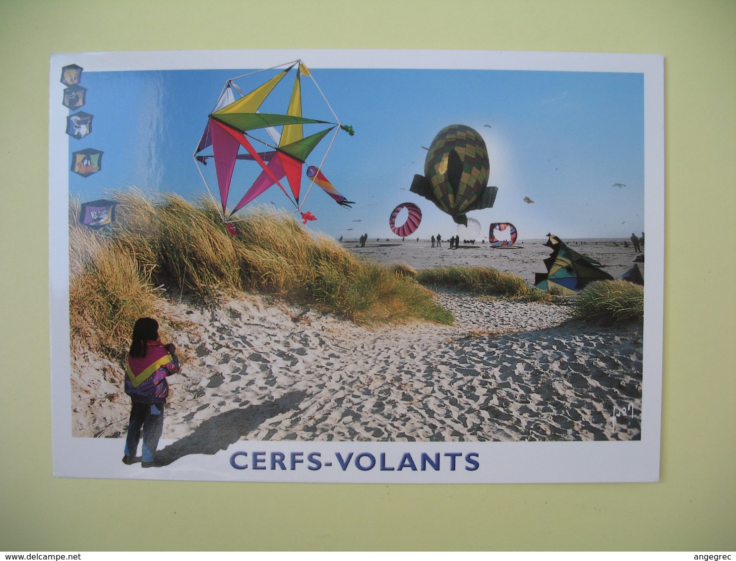 Carte 2002 - Cerfs-volants Cachet Berck-sur-Mer - Expositions