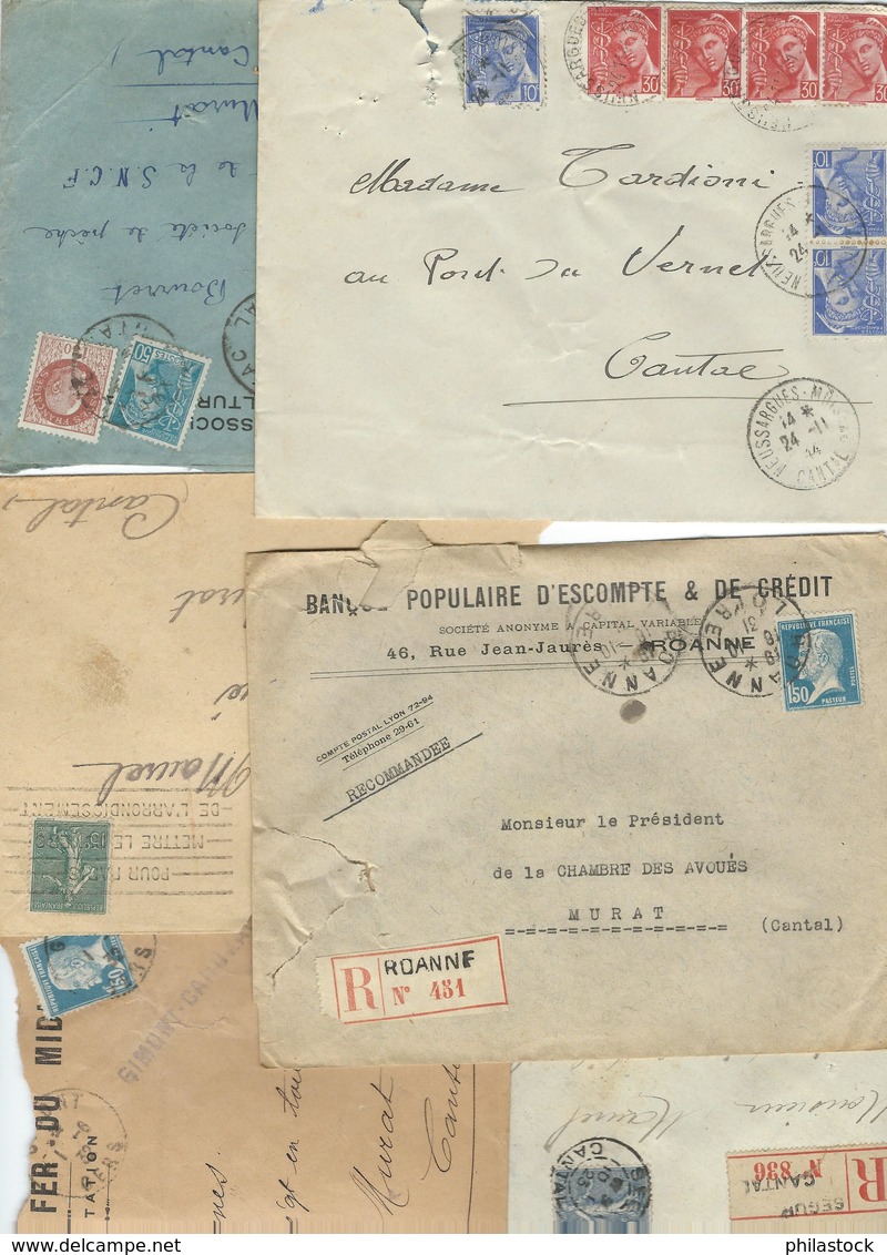 FRANCE énorme Lot De + De 2300 Lettres La Plupart Entières Sage, Semeuses, Paix, Mouchon, Pasteur, Iris, Gandon, Pétain - 1921-1960: Modern Tijdperk