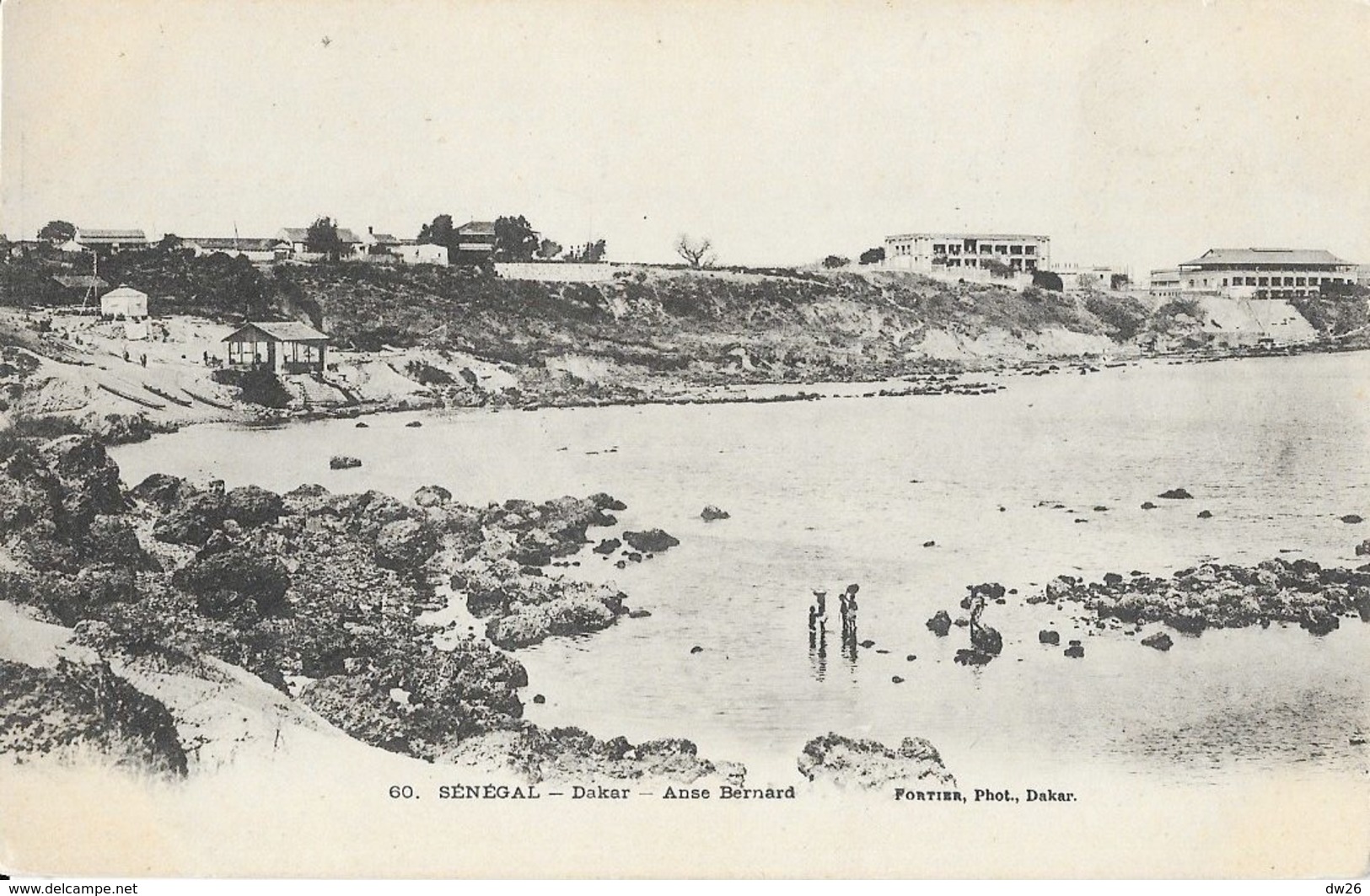 Afrique Occidentale Française - Sénégal, Dakar, Anse Bernard - Photo Fortier - Carte Dos Simple N° 60, Non Circulée - Senegal