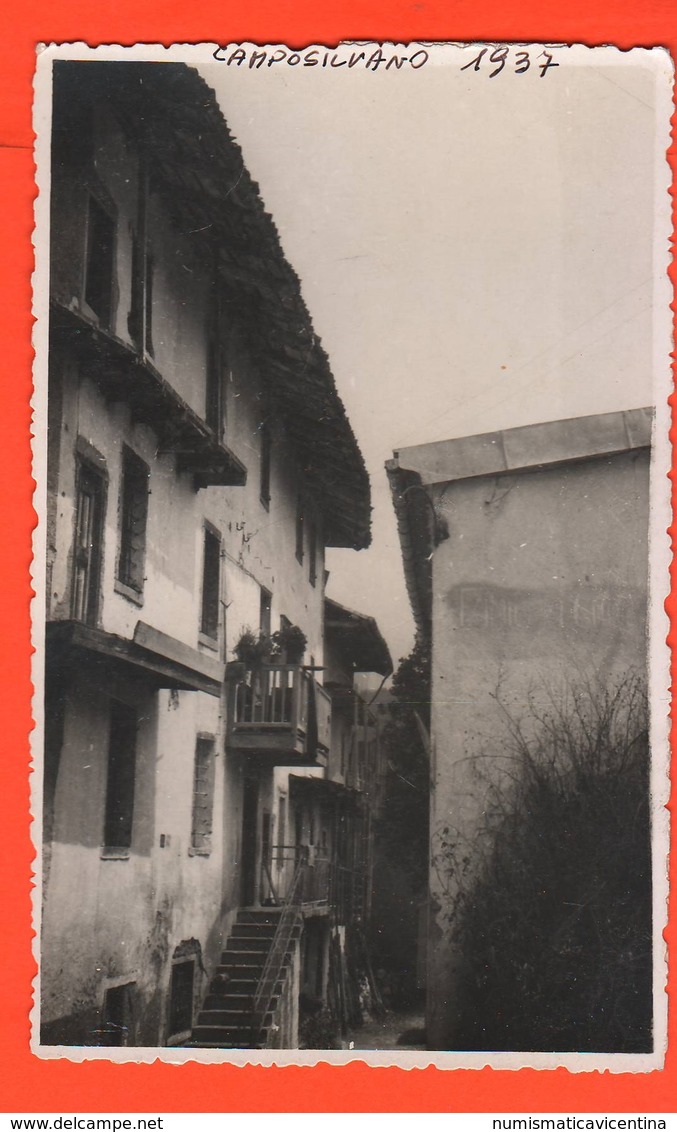 Camposilvano Trento 1937 Fotocartolina - Luoghi