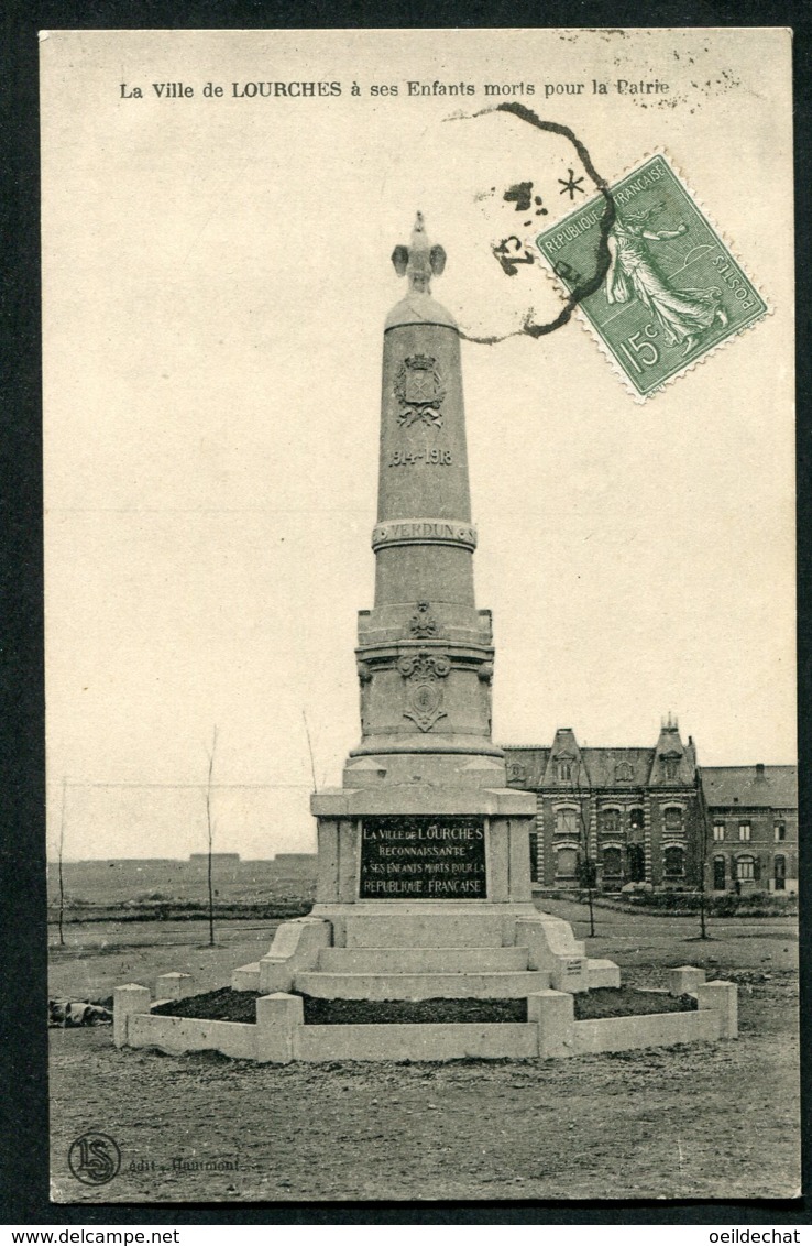 11986 CPA  LOURCHES (59)  Monument Aux Morts De La Guerre 1914-1918       1924 - Autres & Non Classés