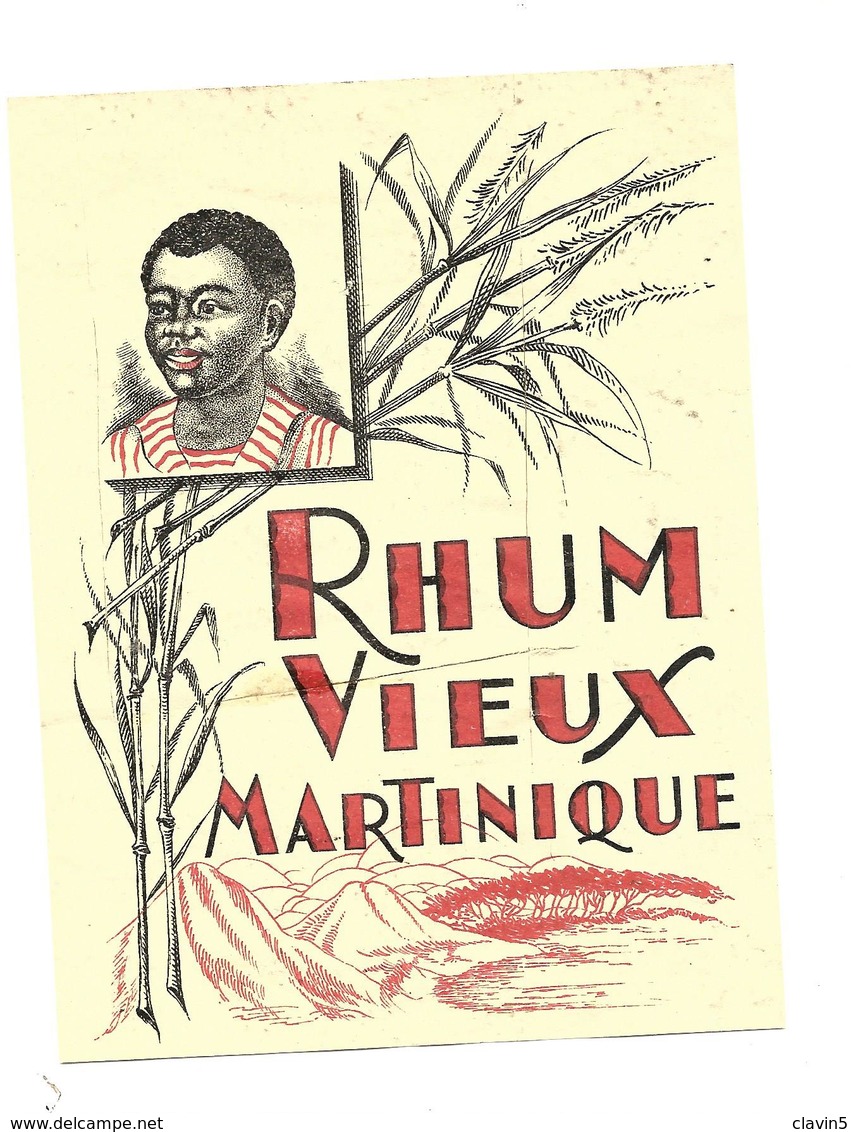 ETIQUETTE RHUM VIEUX MARTINIQUE ETAT - Rhum