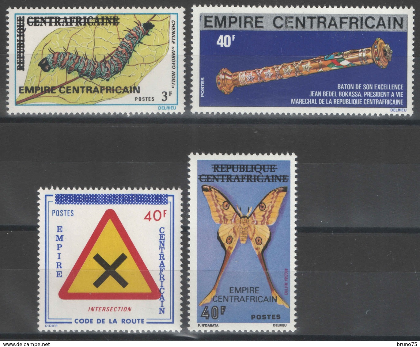 Centrafricaine - YT 301-304 ** - 1977 - Centrafricaine (République)