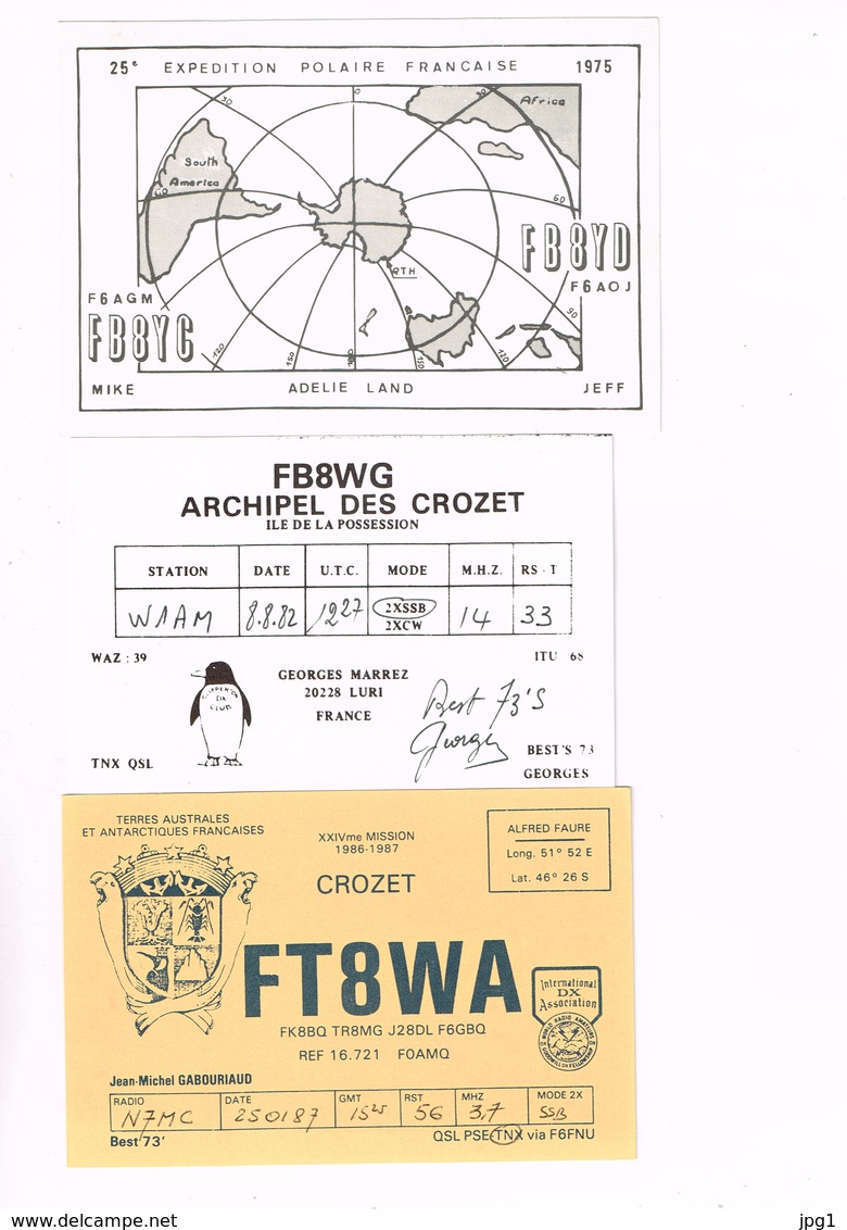 ANTARCTIQUE : 9 Cartes De Radio-amateurs. - Sonstige & Ohne Zuordnung