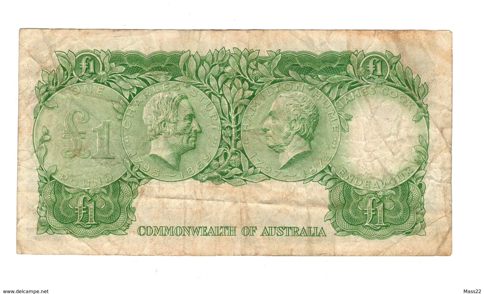 Australian Coombs Wilson One Pound, 1953 VF, HE 26 - 1953-60