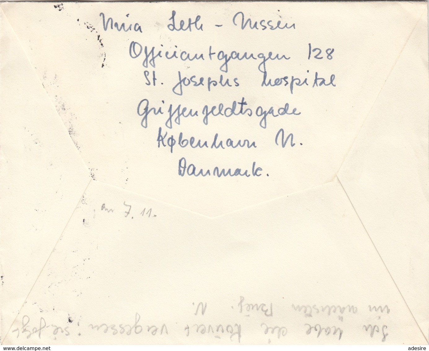 DÄNEMARK 1953 - 4 Fach Frankatur Auf Brief Gel.v. Kopenhagen > Wien XVIII - Briefe U. Dokumente