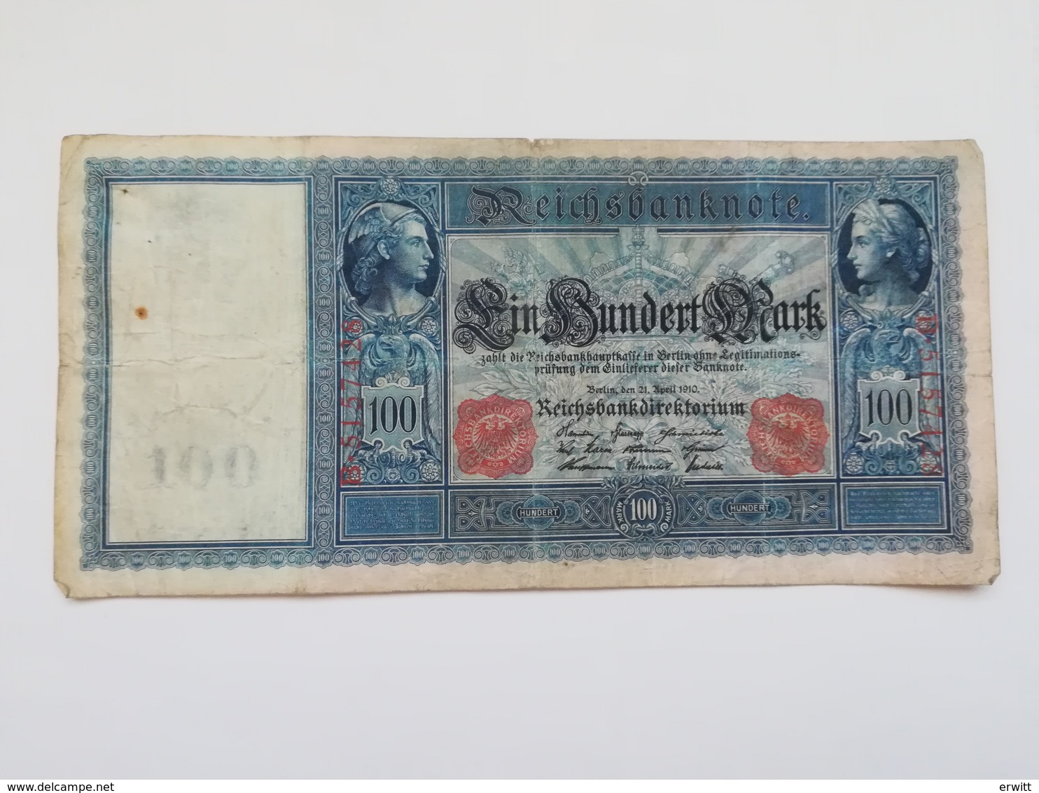 GERMANIA 100 MARK 1910 - 100 Mark