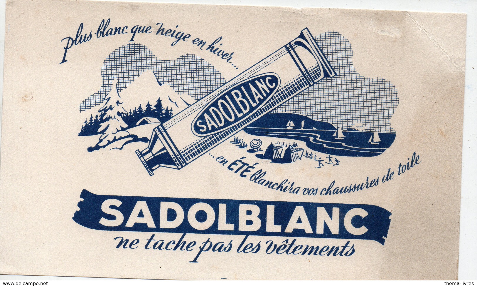 Buvard SADOLBLANC .blanc Pour Chaussures De Toile  (PPP10403) - Produits Ménagers