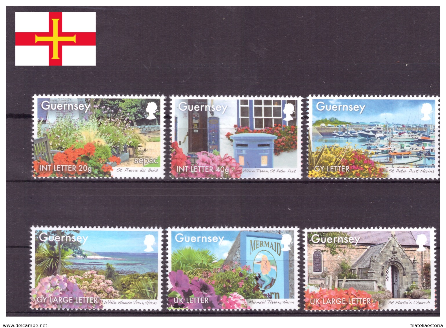 Guernsey 2014 - MNH ** - Fleurs - Tourisme - Michel Nr. 1468-1473 Série Complète (gbg291) - Guernesey