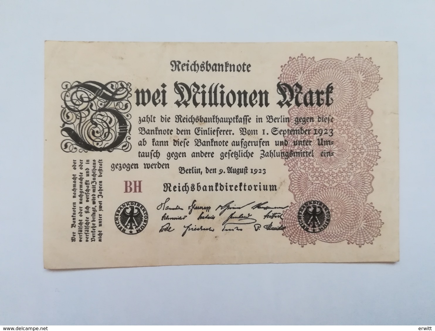 GERMANIA 2 MILLIONEN MARK 1923 - 2 Millionen Mark