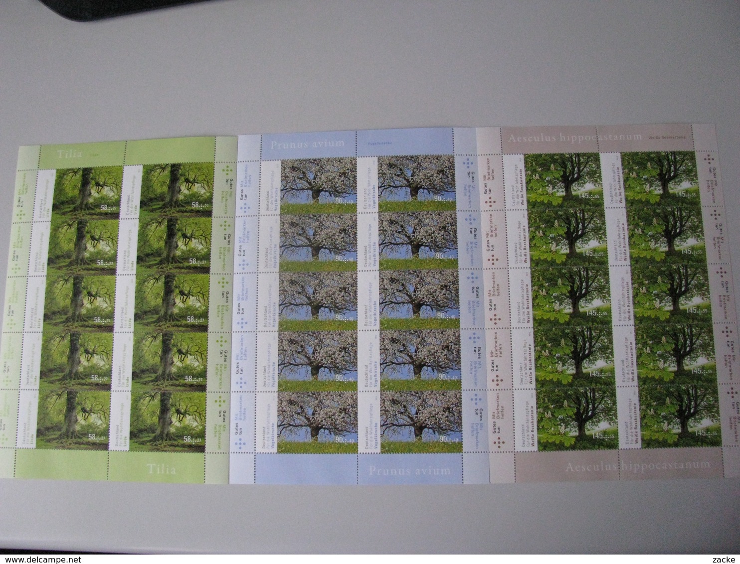 2980 - 2981 - 2982  WOFA  Blühende Bäume,  10 Er Bogen - 2011-2020