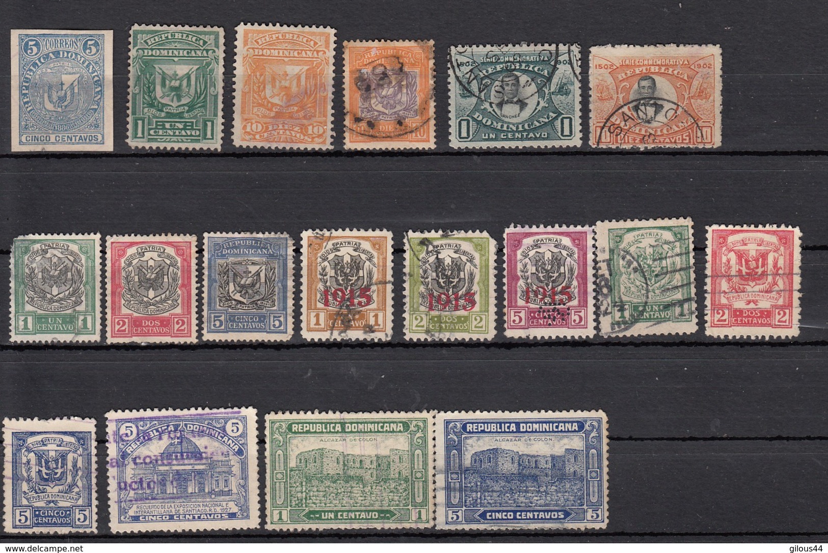 Dominicaine  Lot De 18 Valeurs  Avant 1930 - Dominicaine (République)