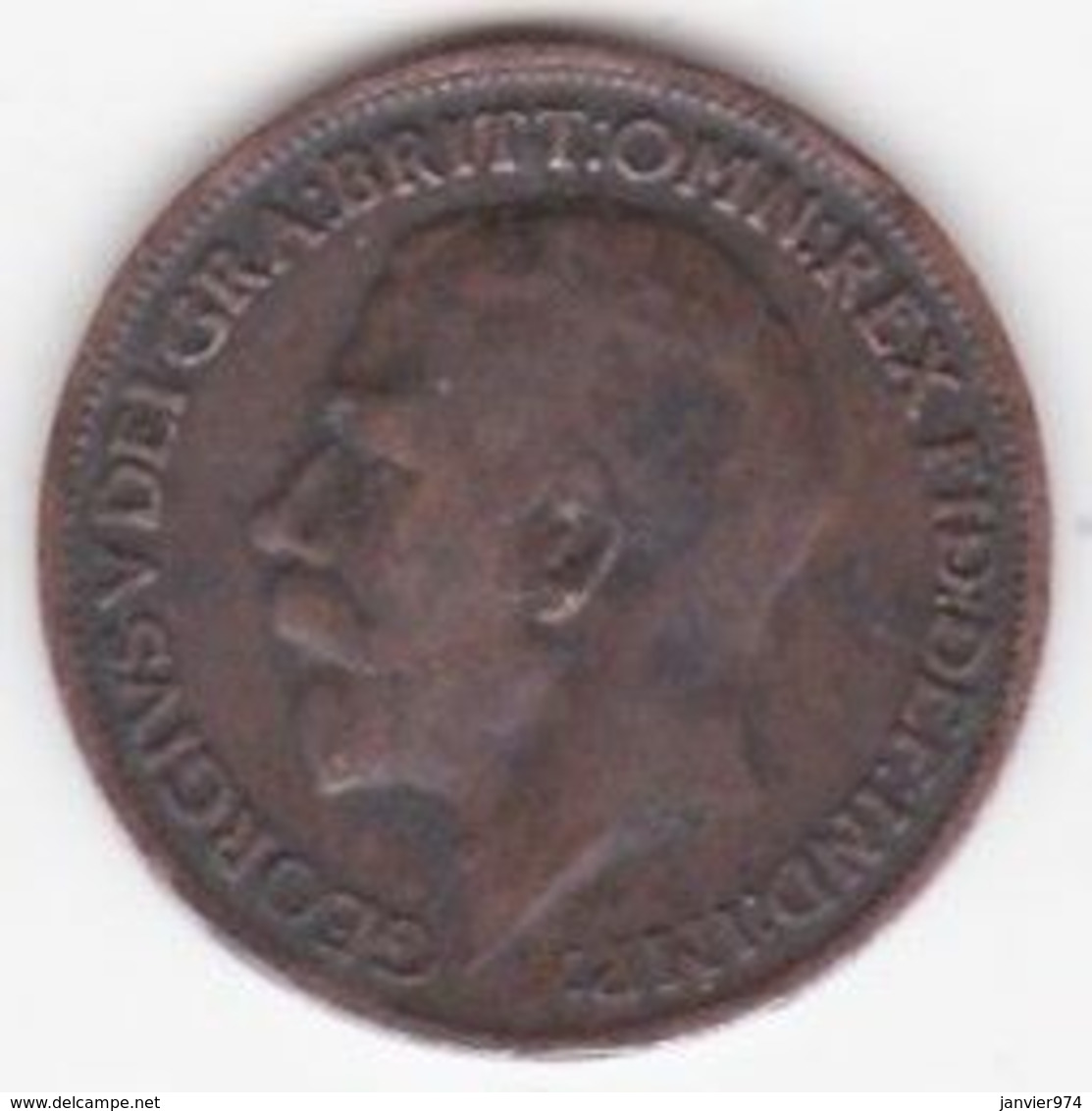 Grande-Bretagne 1 Farthing 1917 , George V - B. 1 Farthing