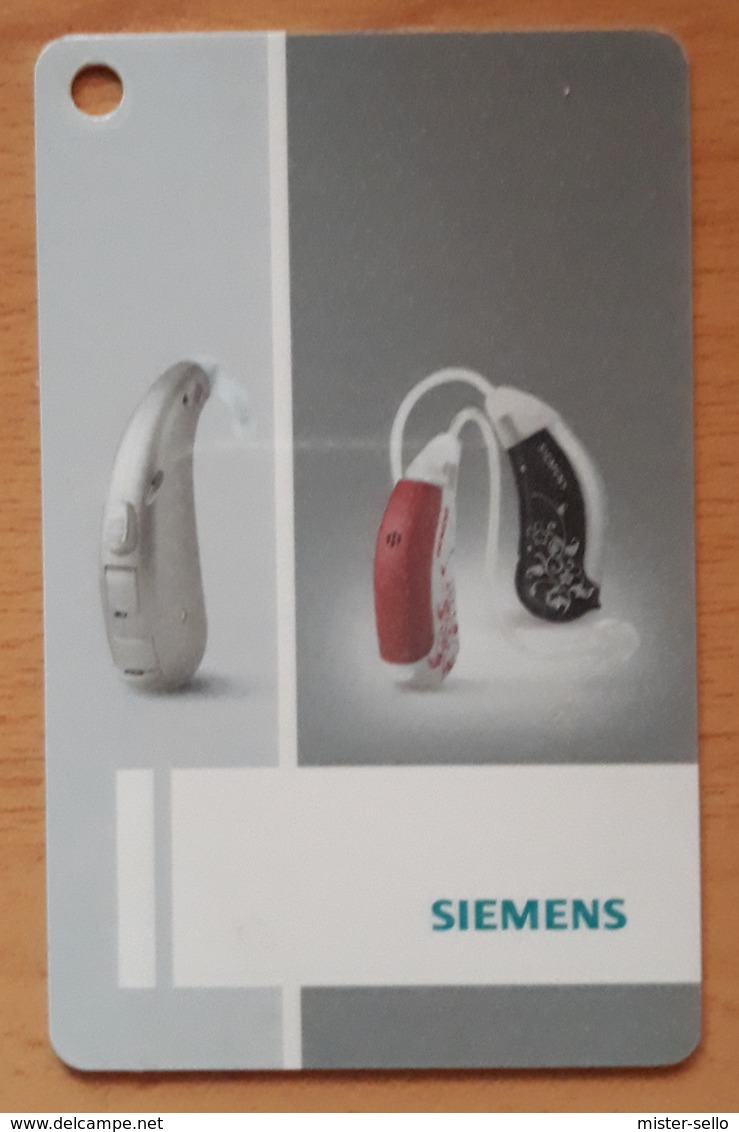 TARJETA AUDIFONOS SIEMENS. - Otros & Sin Clasificación