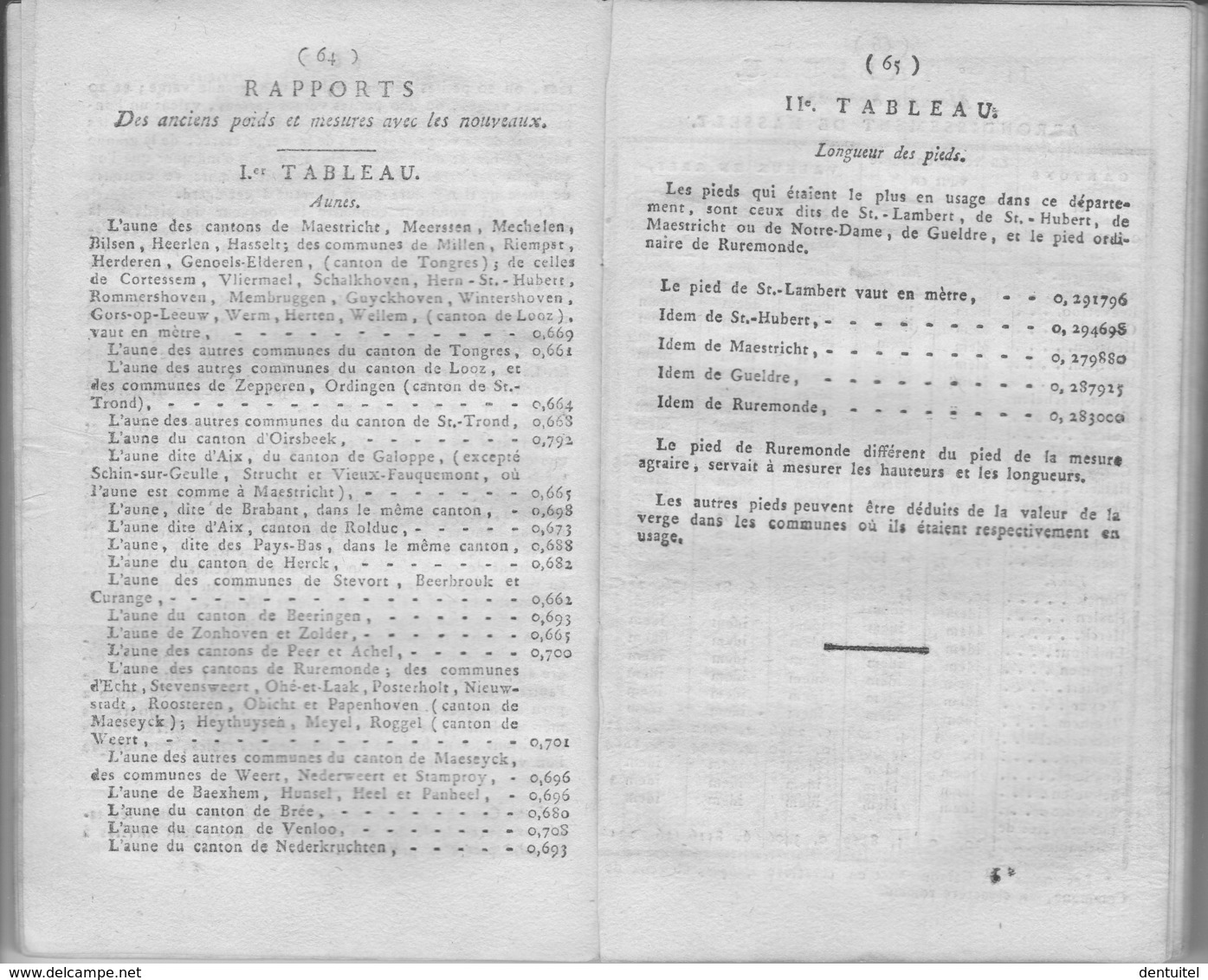 Almanach Du Département De La Meuse-Inférieure ... Maastricht 1811 - Documents Historiques