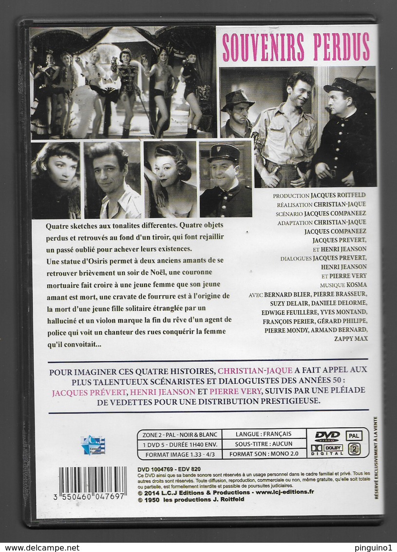 Dvd Souvenirs Perdus - Drame