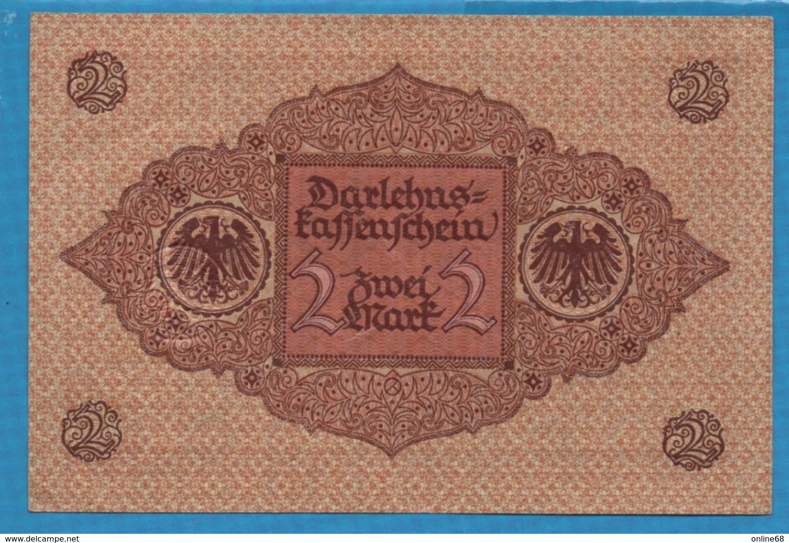 DEUTSCHES REICH 2 Mark 01.03.1920 No 169.081105 P# 59 DARLEHENSKASSENSCHEINE - Altri & Non Classificati