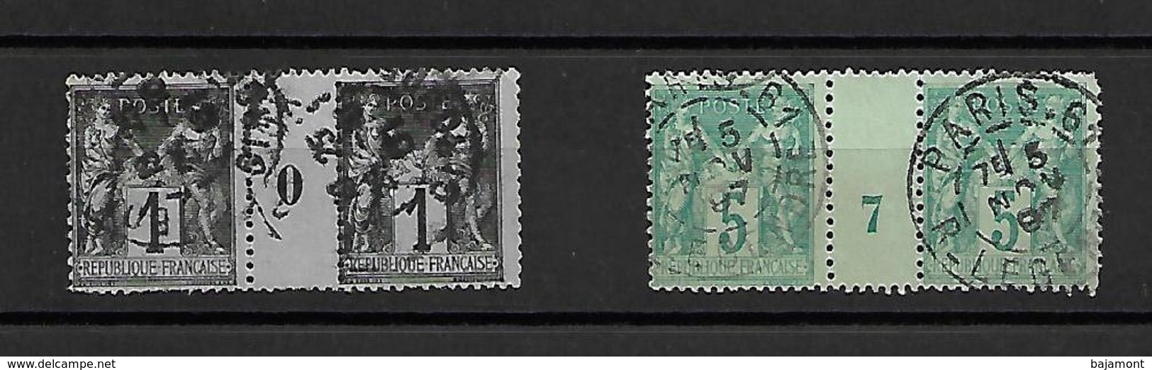 Timbre De FRANCE .  TYPE SAGE. MILLESIMES. COTE ?? - 1876-1898 Sage (Type II)