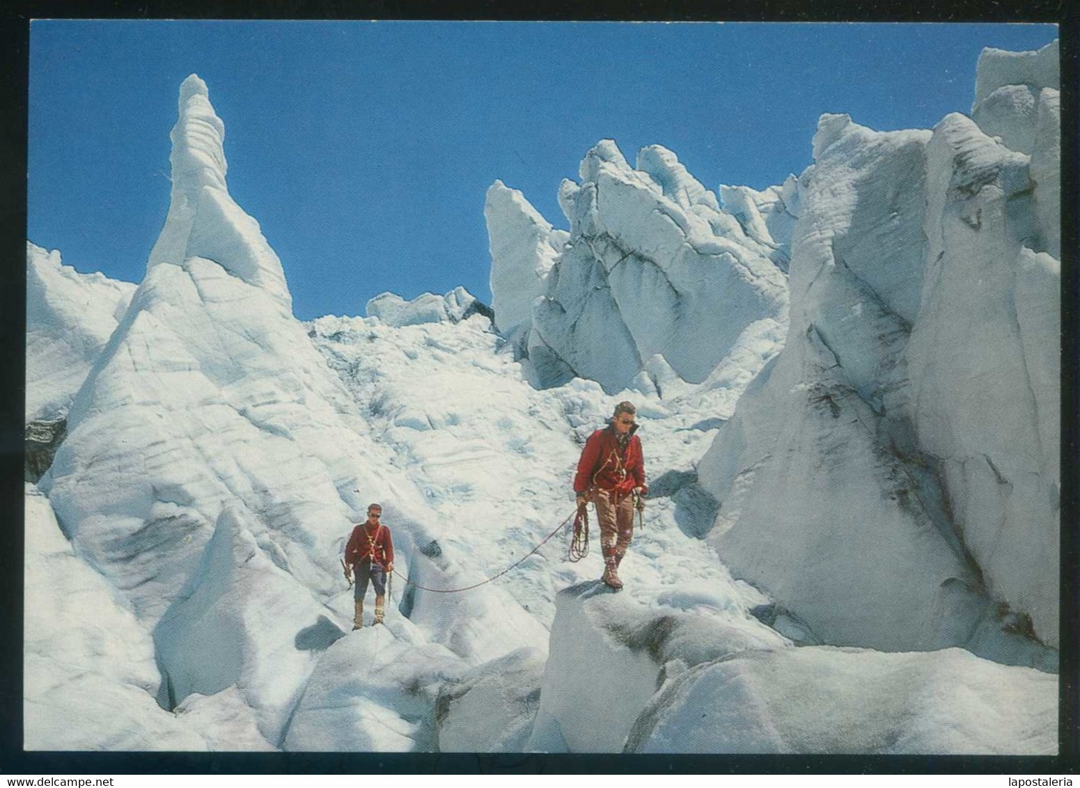 *Kletterpartie Auf Dem Gletscher* Ed. Suiza. Nueva. - Alpinismo