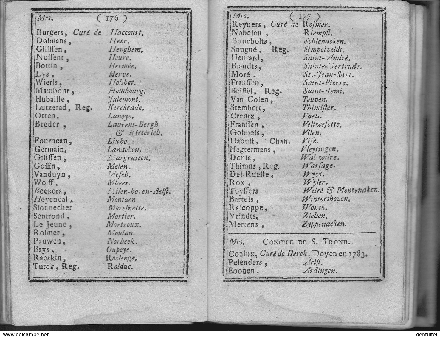 Tableau ecclésiastique de la ville et diocèse de Liège / pour l’an M. DCC. XCIV - 1794