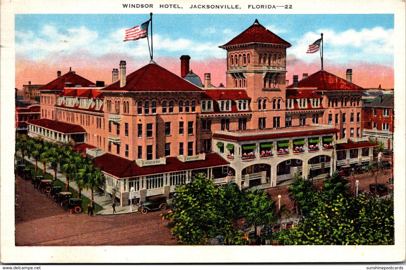 Florida Jacksonville Windsor Hotel 1938 - Jacksonville