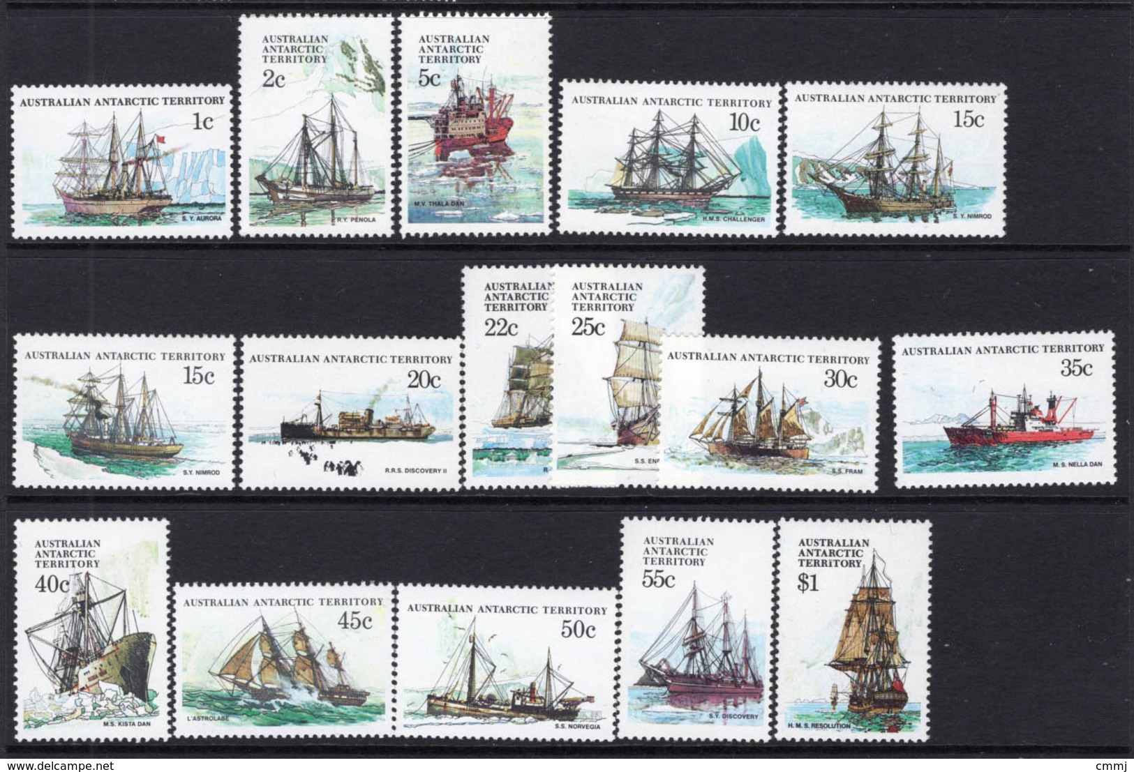 1979/81 - AUSTRALIAN ANTARTIC TERRITORY -  Yi.  37/52 - NH - (REG2875.. 25) - Nuovi