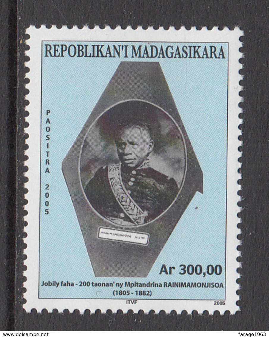 2006 Madagascar Malagasy King Royalty Complete Set Of 1  MNH - Madagascar (1960-...)