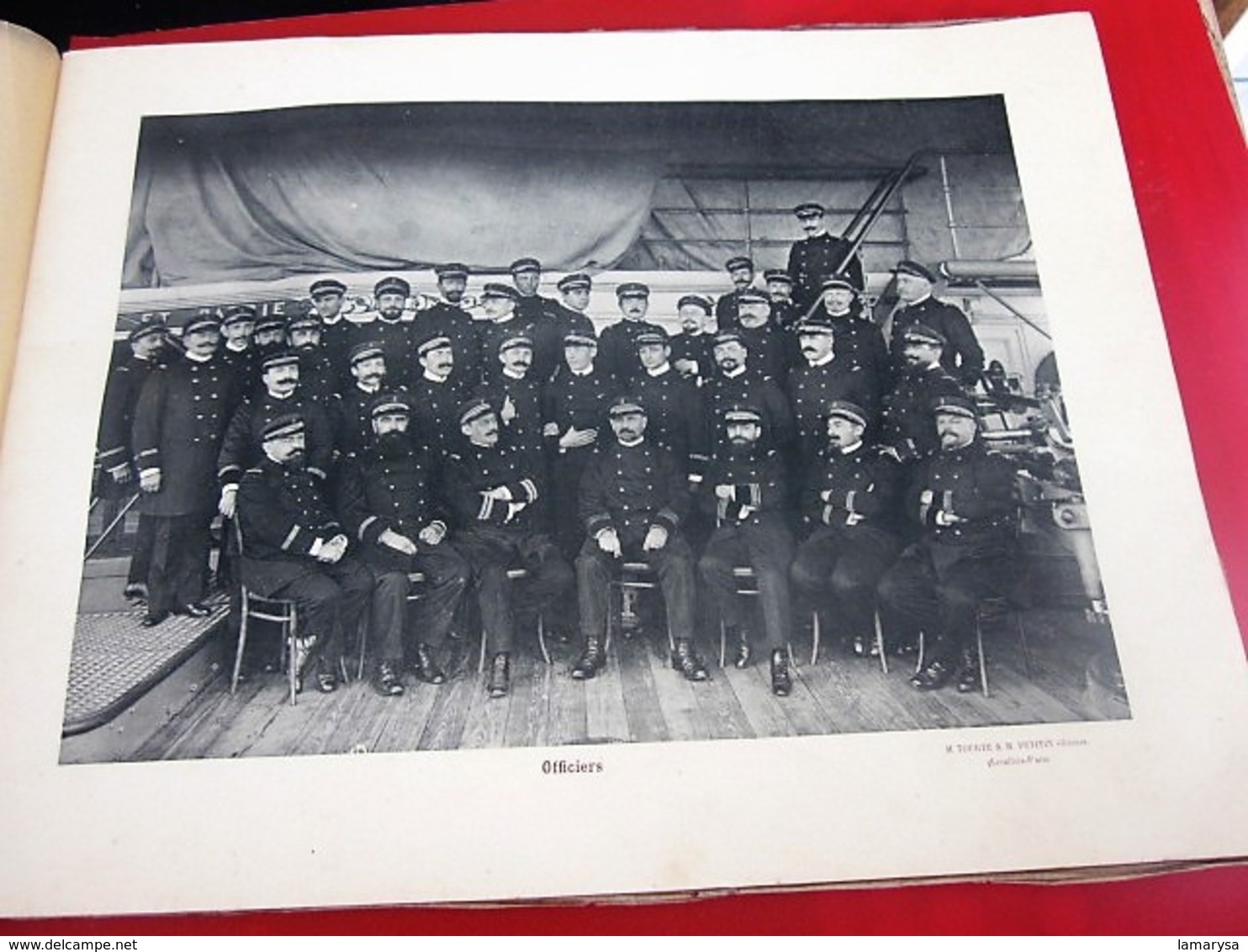 MARINE-1914/15 ECOLE CANONNAGE VAISSEAU"LE TOURVILLE"RADE DES SALINS 22 Photographies MARINS Doc TRANSPORT HÔPITAL