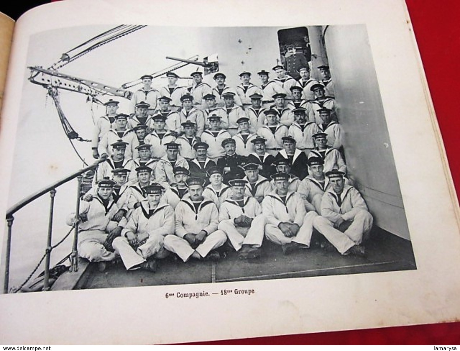 MARINE-1914/15 ECOLE CANONNAGE VAISSEAU"LE TOURVILLE"RADE DES SALINS 22 Photographies MARINS Doc TRANSPORT HÔPITAL