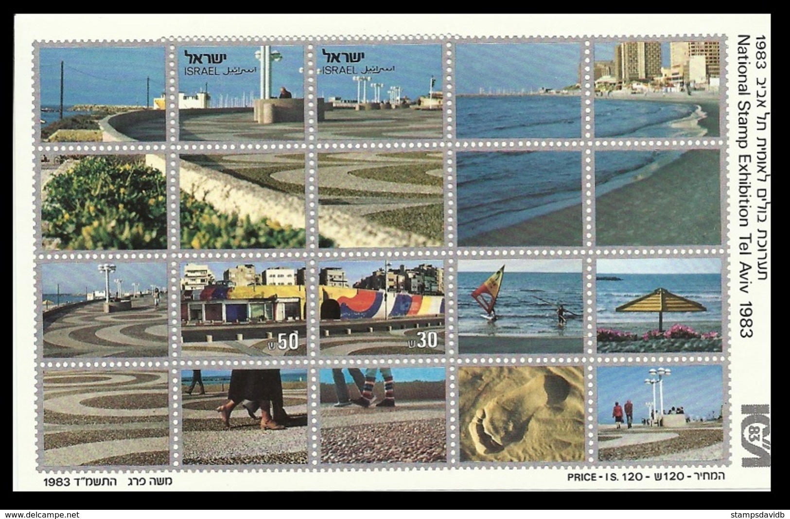 1983	Israel	941-42/B25	National Stamp Exhibition Tel Aviv 1983		9,00 € - Gebruikt (met Tabs)