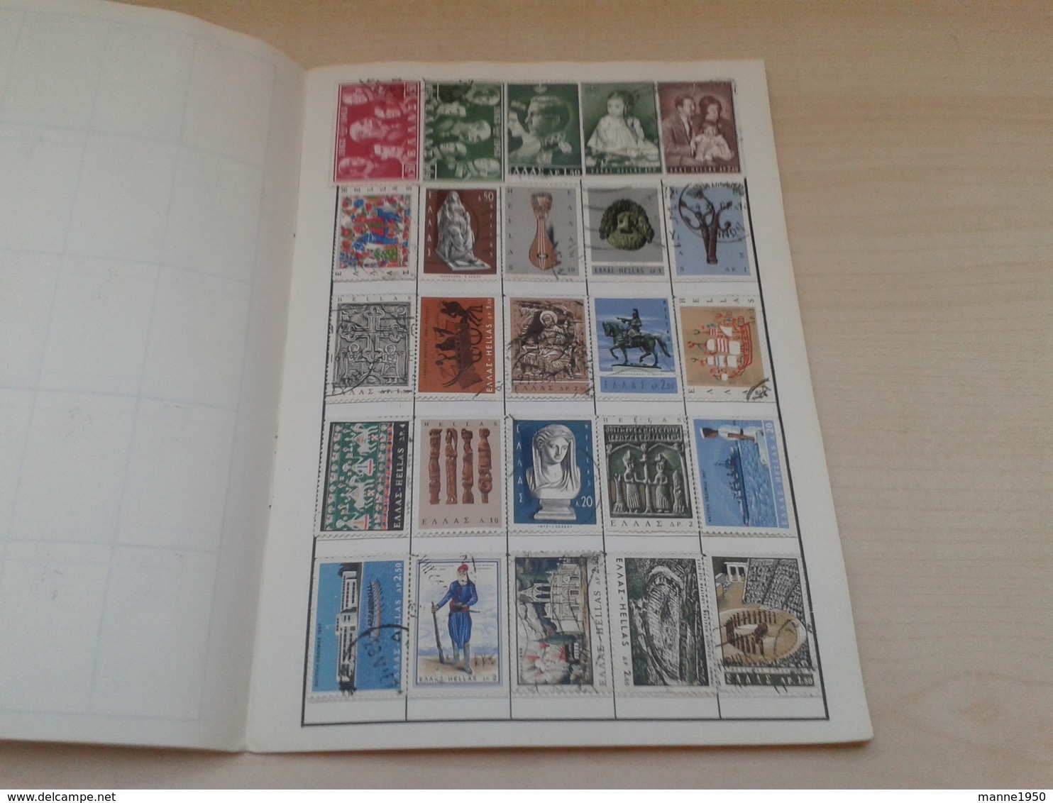 Altes Heft Mit 300 Griechenland Briefmarken Gestempelt Und Ungebraucht. - Lots & Kiloware (max. 999 Stück)