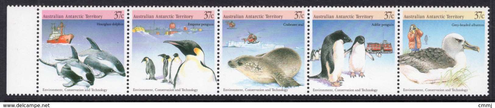 1988 - AUSTRALIAN ANTARTIC TERRITORY -  Yi.  79/83 - NH - (REG2875.. 26) - Unused Stamps