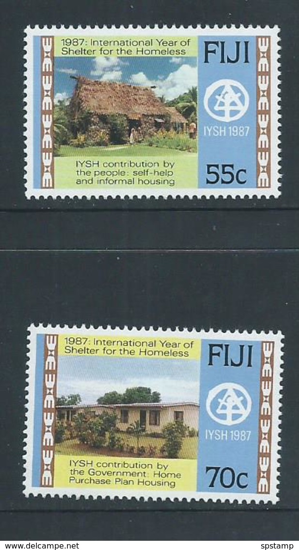 Fiji 1987 International Homeless Year Set 2 MNH - Fiji (1970-...)