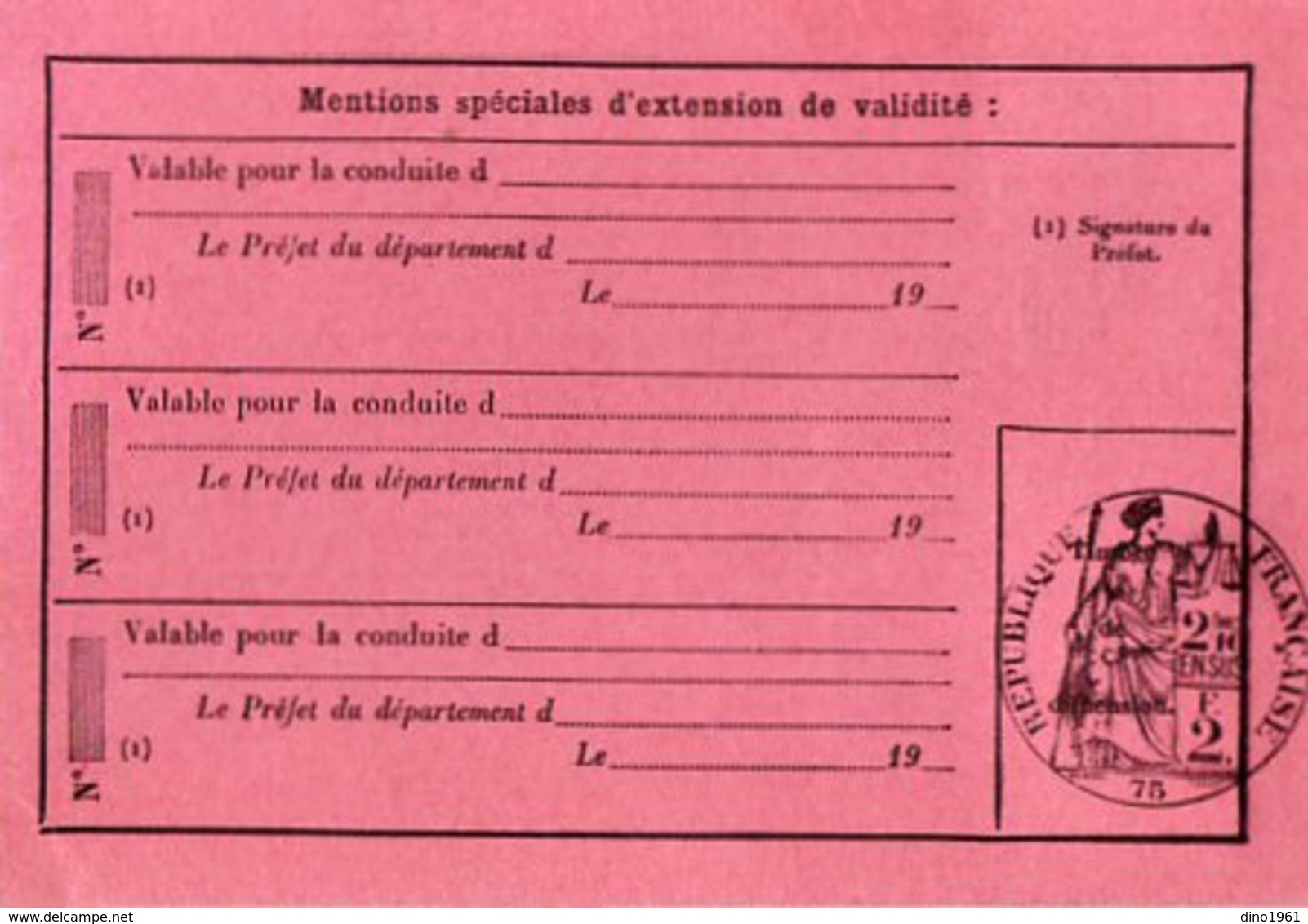 VP14.617 - Préfecture De Police - SAINT MAURICE 1926 - Permis De Conduire Les Automobiles - Mme Marie - Louise TESSIER - Police & Gendarmerie