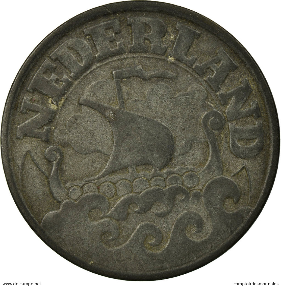 Monnaie, Pays-Bas, Wilhelmina I, 25 Cents, 1942, TTB, Zinc, KM:174 - 25 Cent