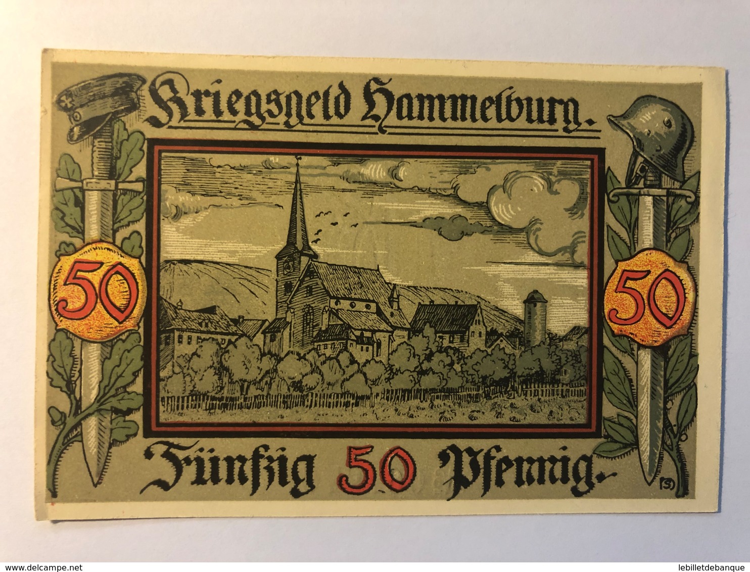 Allemagne Notgeld Hammelburg 50 Pfennig - Collections